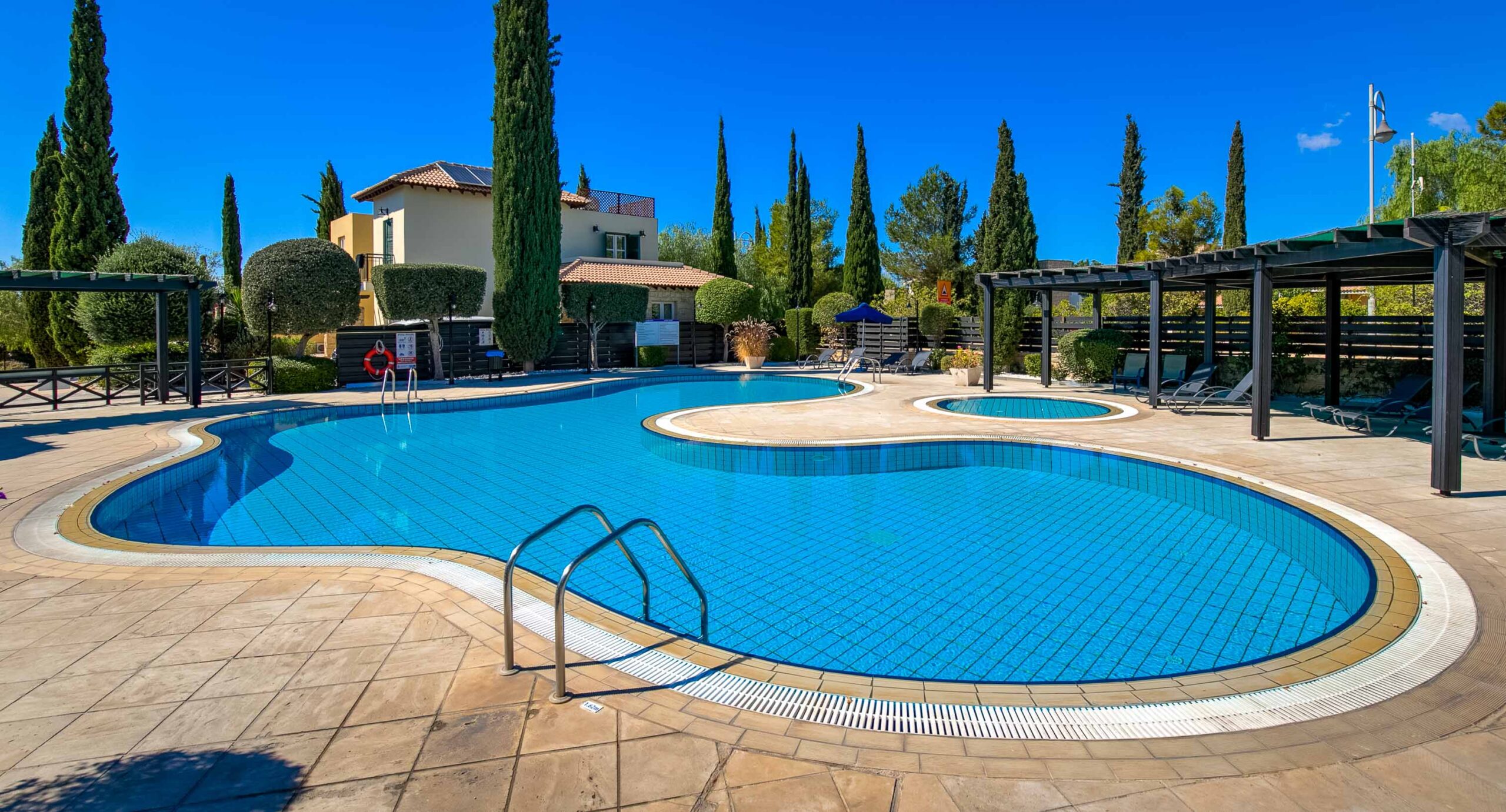 Adonis Village communal pool on Aphrodite Hills Resort